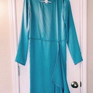 Stine Goya designer dress light blue silk